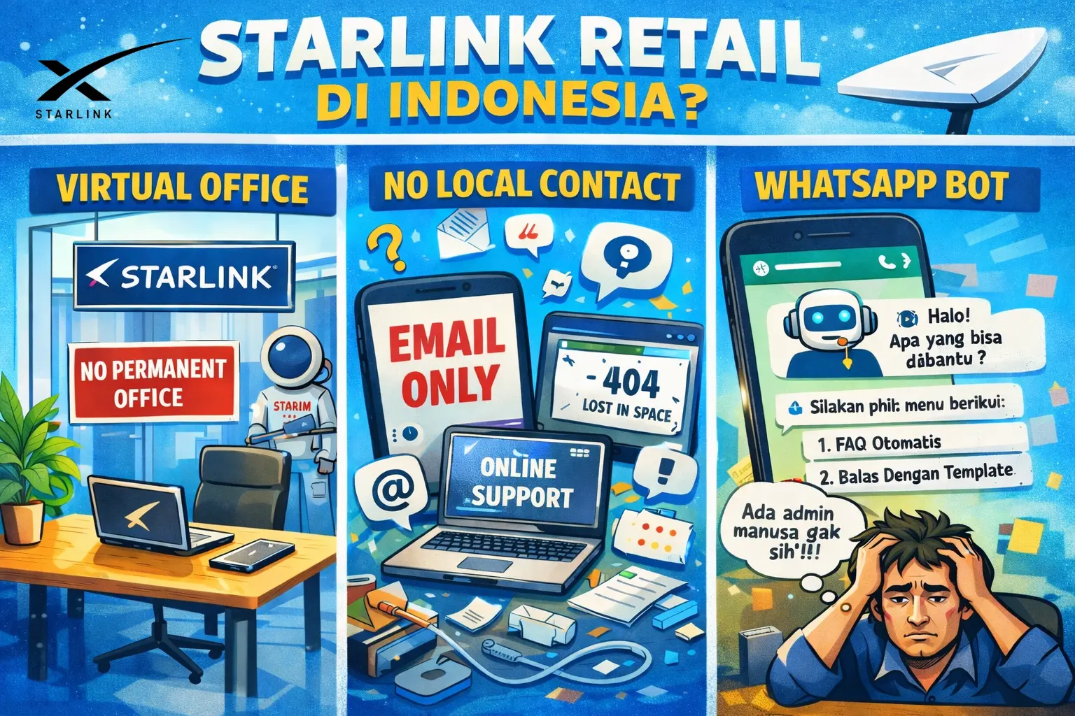 Kekurangan Starlink Retail di Indonesia