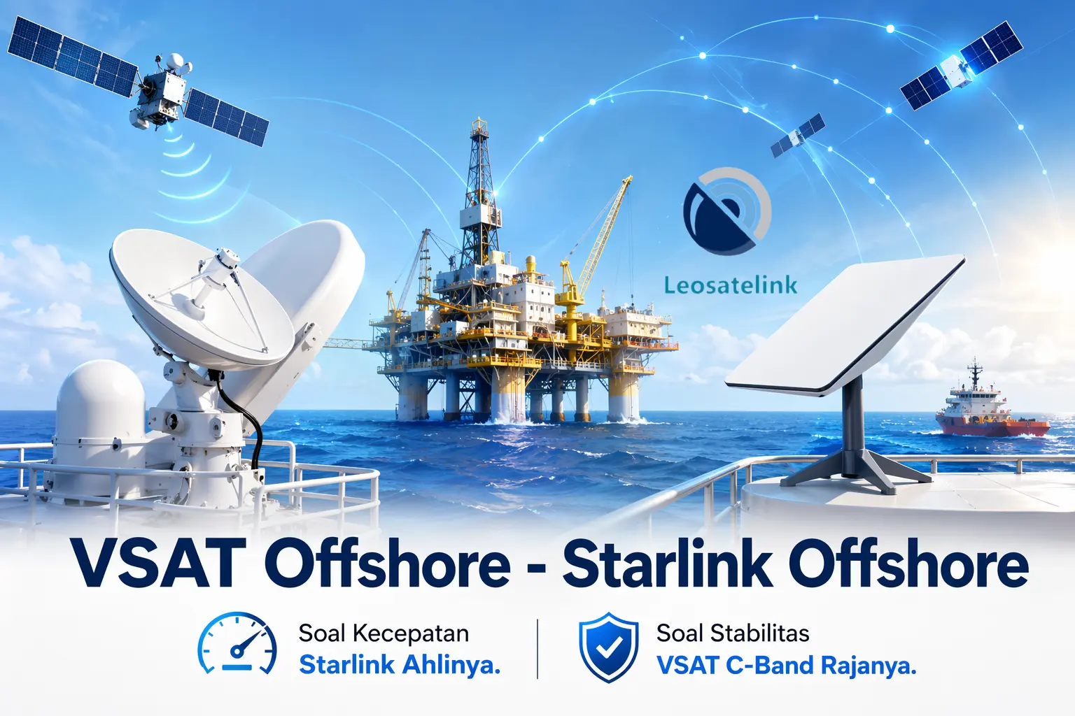 layanan starlink offshore hybrid vsat leosatelink